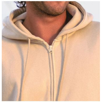 Felpa Unisex con Cappuccio e Zip in cotone organico.