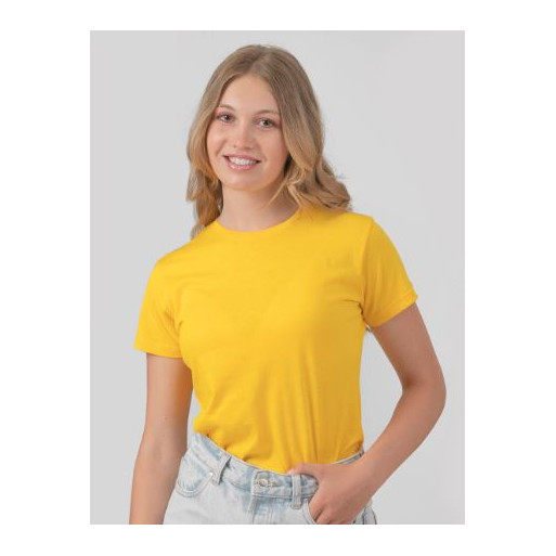 T-shirt basic per donna a maniche corte, 100% cotone.